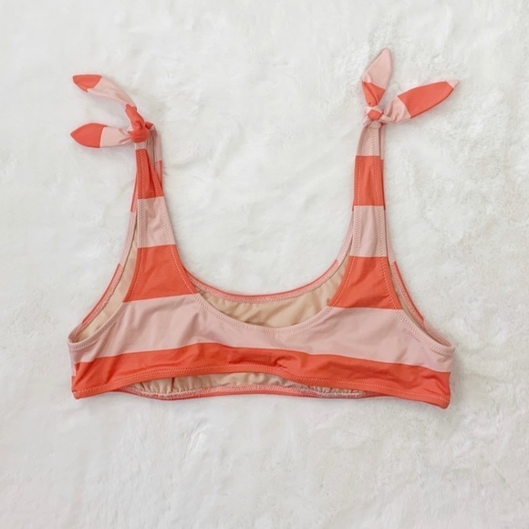 NEW J. Crew Playa Nantucket Striped Tie Bikini Top - Picture 6 of 6